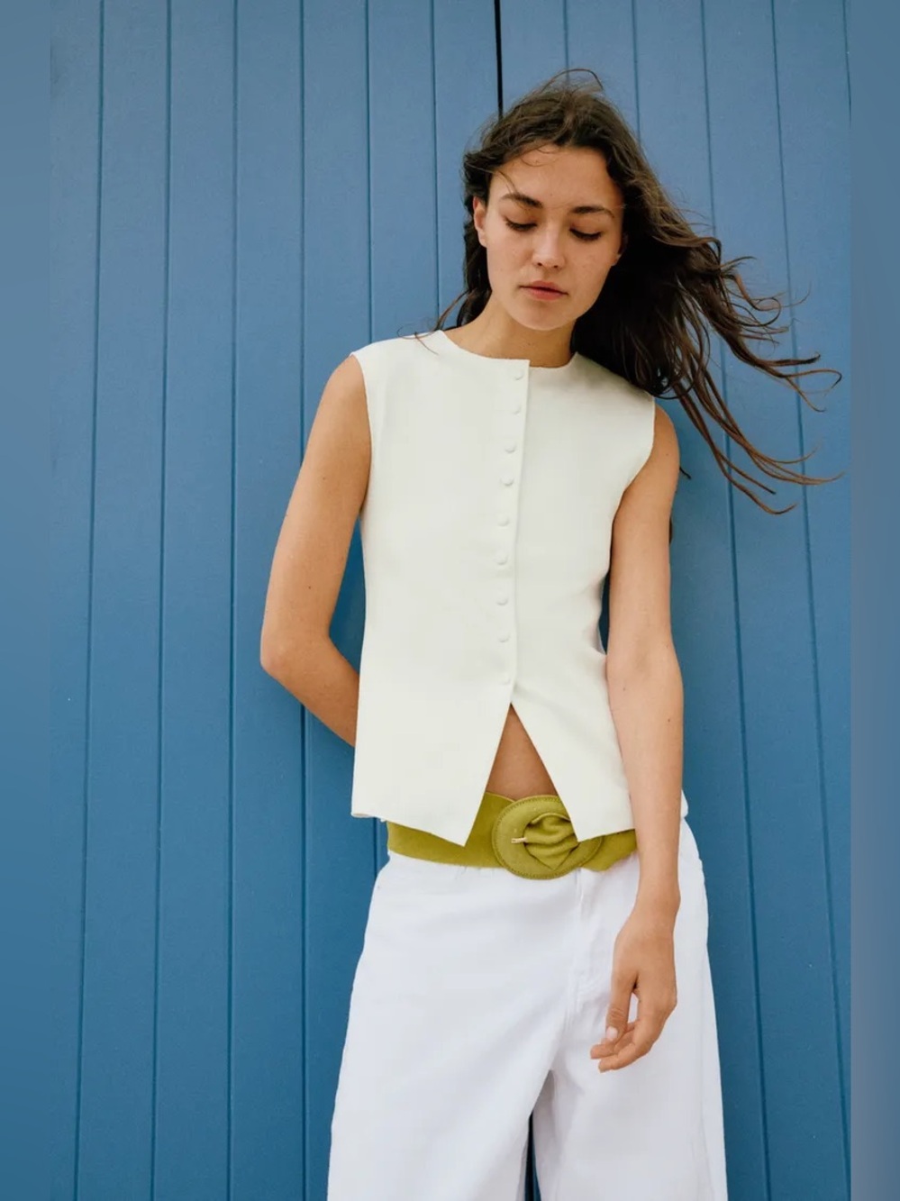 suede leather belt with covered buckle